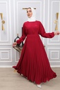 [1558-Maroo-38] فستان طويل 1558 (38, Maroon) IMG_4143