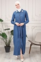 [1657-Jeans-36] فستان جينز 1657 (36, Jeans) OMER1290