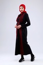 [25501-Blac-36] فستان فلسطيني 3 قطع طويل 25501 (36, Black) NRC20504