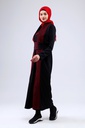 [25501-Blac-36] فستان فلسطيني 3 قطع طويل 25501 (36, Black) NRC20506