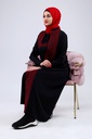 [25501-Blac-36] فستان فلسطيني 3 قطع طويل 25501 (36, Black) NRC20511